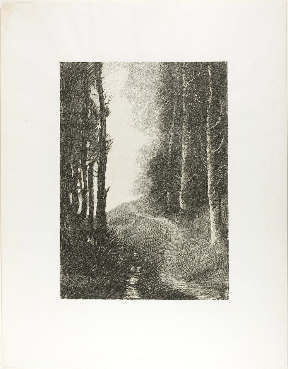 桦树景观 作者 阿方斯·莱格罗斯（Alphonse Legros）