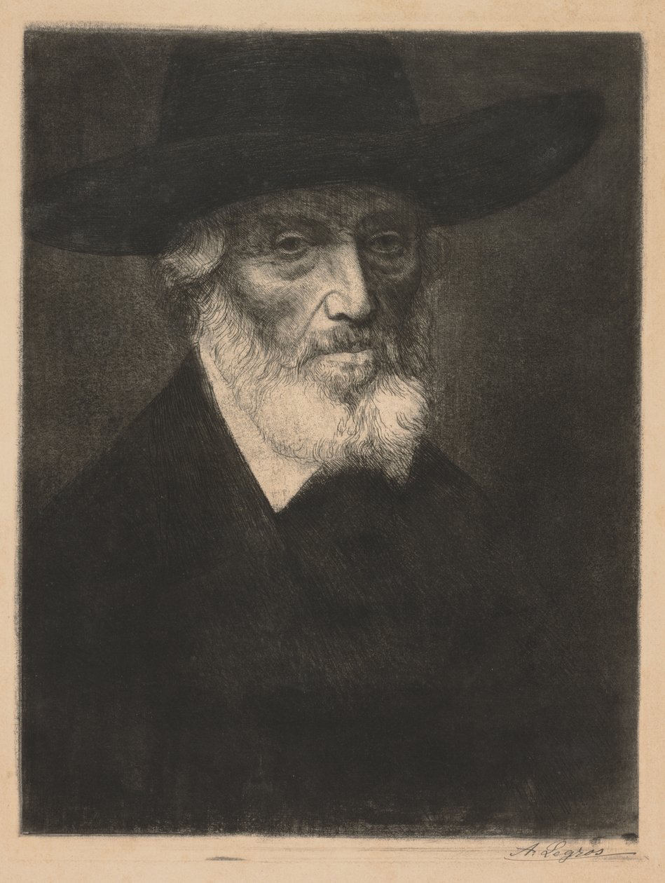托马斯-卡莱尔大幅肖像 作者 阿方斯·莱格罗斯（Alphonse Legros）