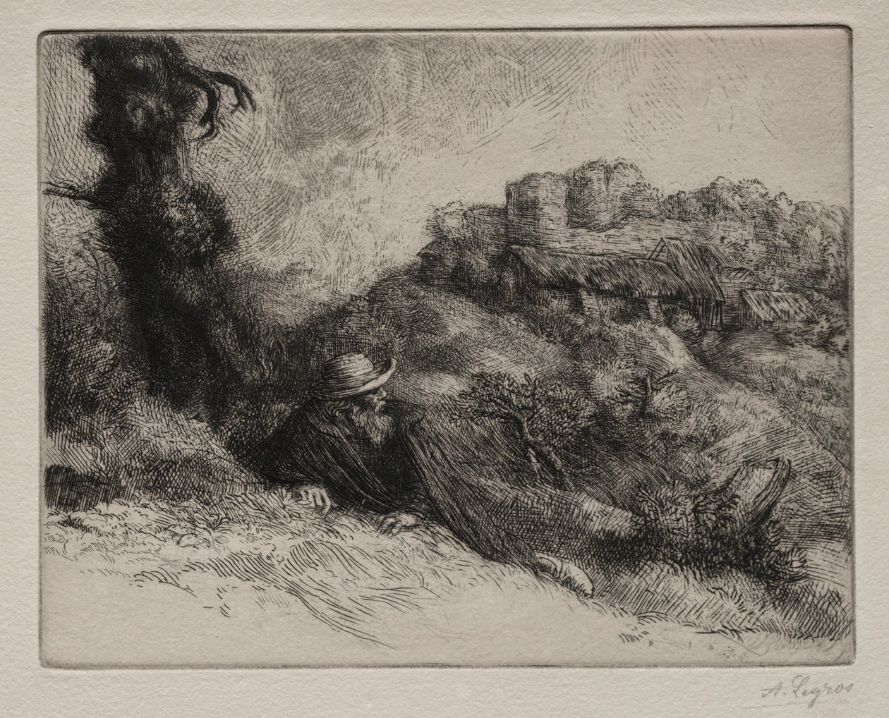 死神城堡。 作者 阿方斯·莱格罗斯（Alphonse Legros）