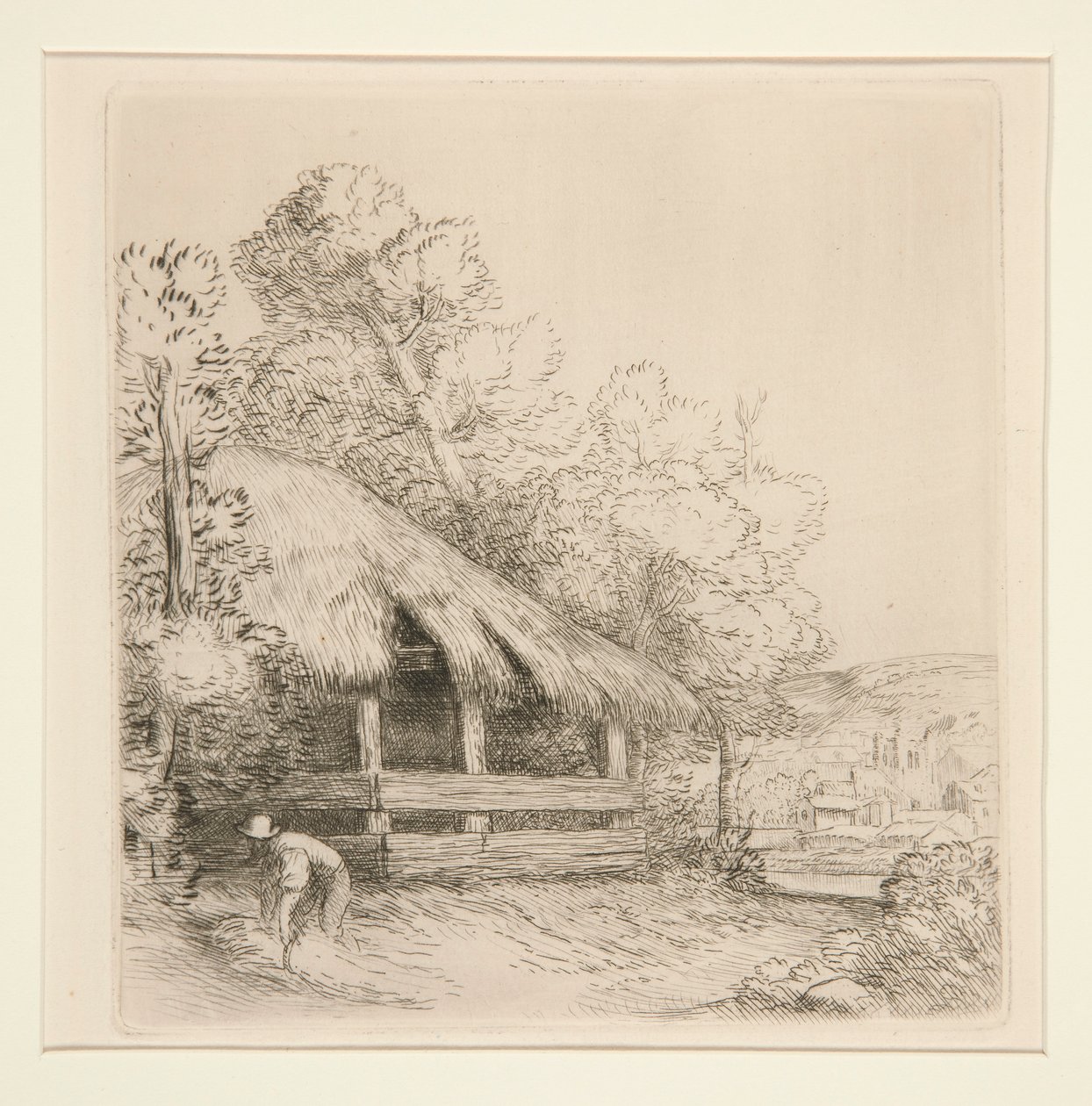 小棚屋（Le petit hangar） 作者 阿方斯·莱格罗斯（Alphonse Legros）