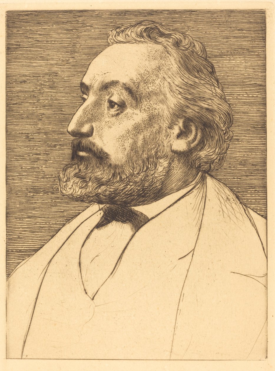 莱昂-甘贝塔，第二盘。 作者 阿方斯·莱格罗斯（Alphonse Legros）