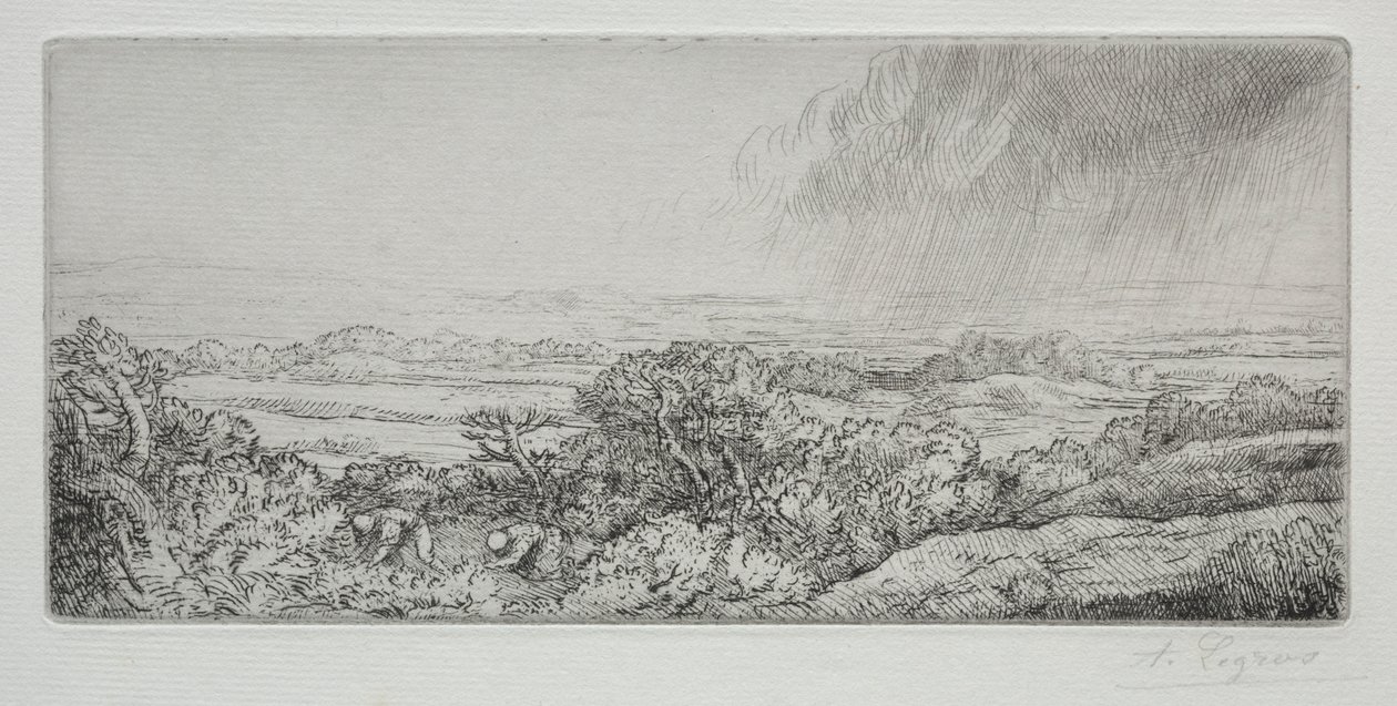 蘑菇采摘。 作者 阿方斯·莱格罗斯（Alphonse Legros）