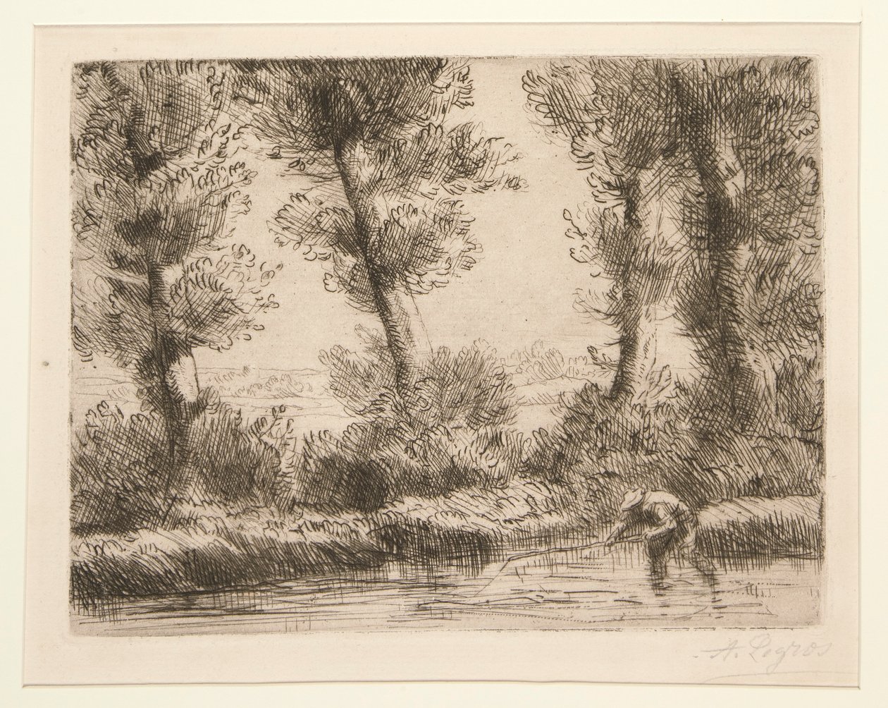 涟漪河岸 作者 阿方斯·莱格罗斯（Alphonse Legros）