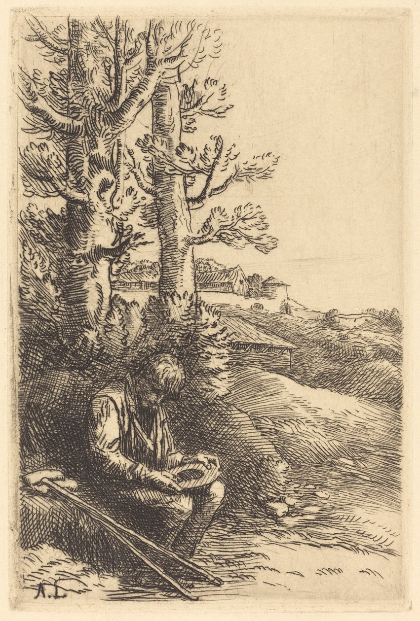 小乞丐 Le petit mendiant. 作者 阿方斯·莱格罗斯（Alphonse Legros）