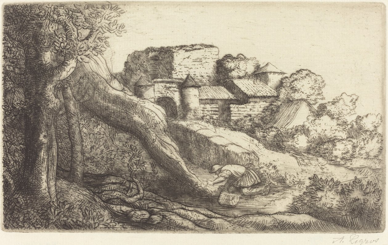 小草的燃烧器 作者 阿方斯·莱格罗斯（Alphonse Legros）