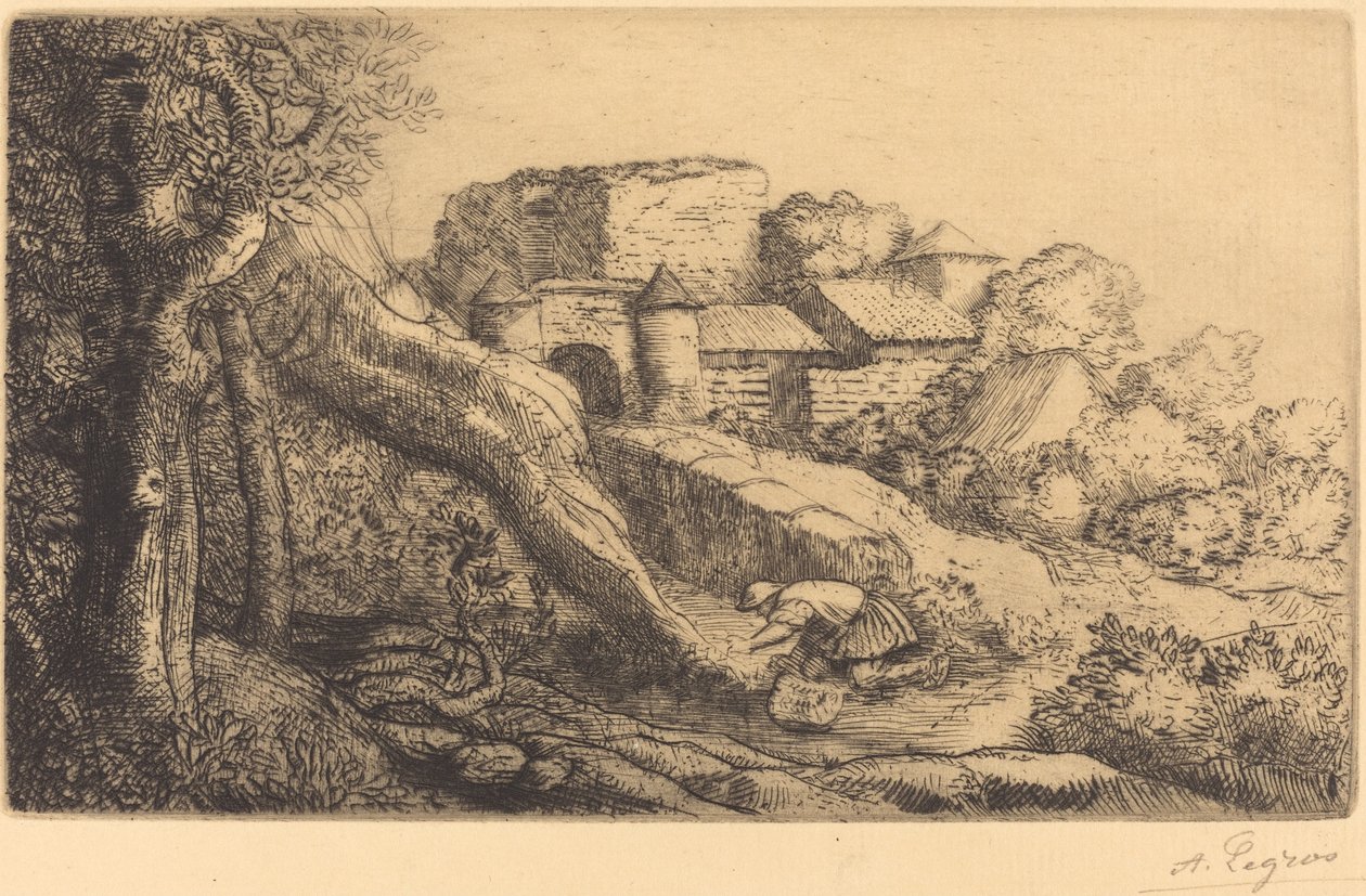 小草燃烧器 作者 阿方斯·莱格罗斯（Alphonse Legros）