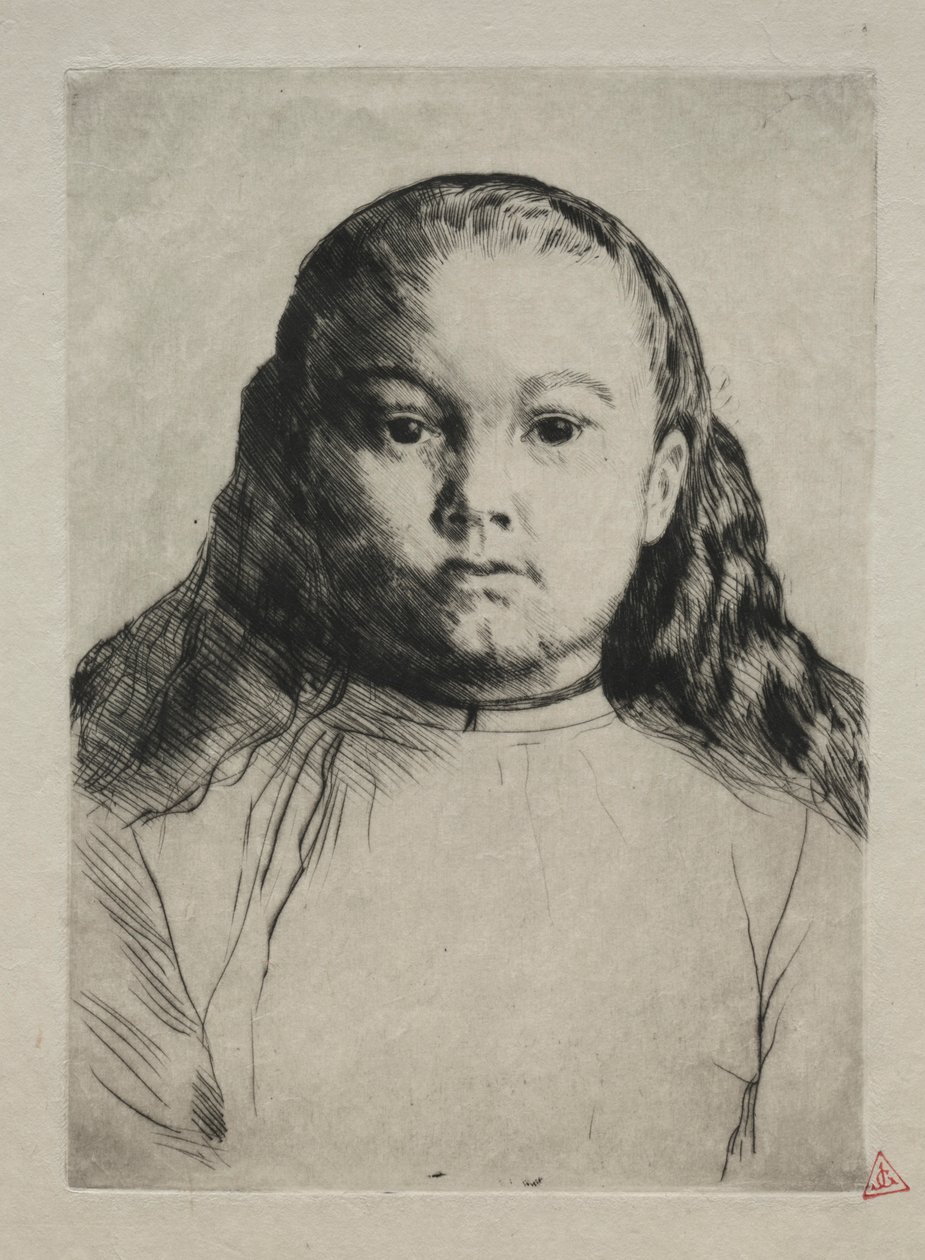 小玛丽。 作者 阿方斯·莱格罗斯（Alphonse Legros）