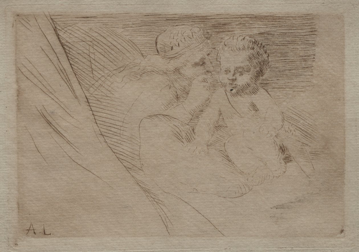 玛布与丘比特 作者 阿方斯·莱格罗斯（Alphonse Legros）