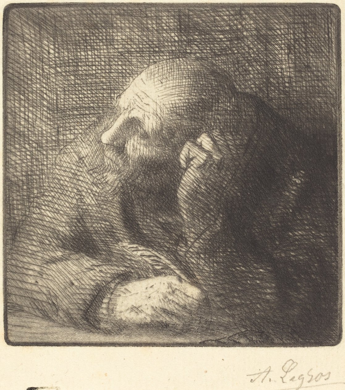 冥想啦冥想。 作者 阿方斯·莱格罗斯（Alphonse Legros）