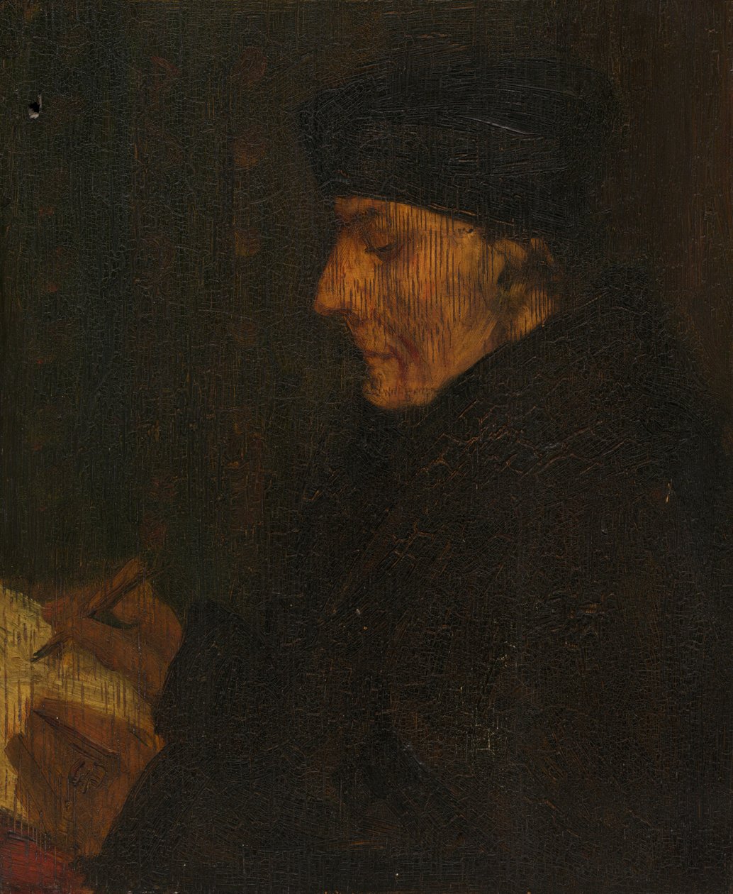 霍尔拜因的《伊拉斯谟》记忆副本 作者 阿方斯·莱格罗斯（Alphonse Legros）