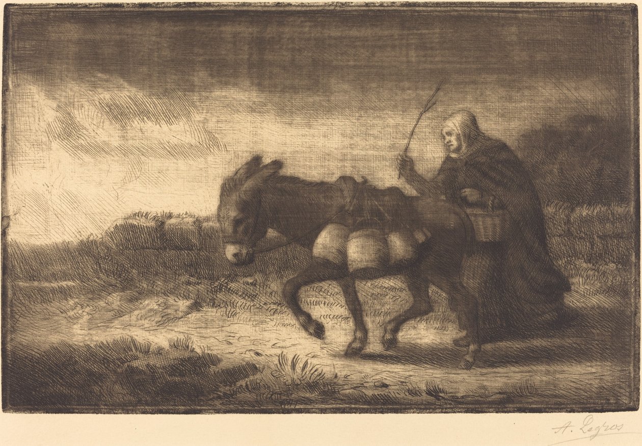 布洛涅挤奶女工, 第1版 (Laitiere a Boulogne) 作者 阿方斯·莱格罗斯（Alphonse Legros）