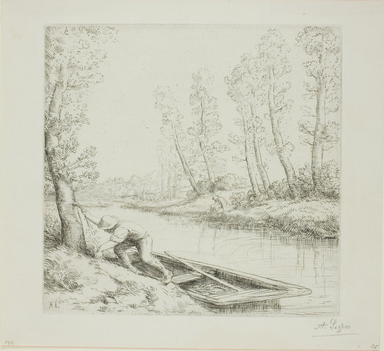 河上的早晨 作者 阿方斯·莱格罗斯（Alphonse Legros）