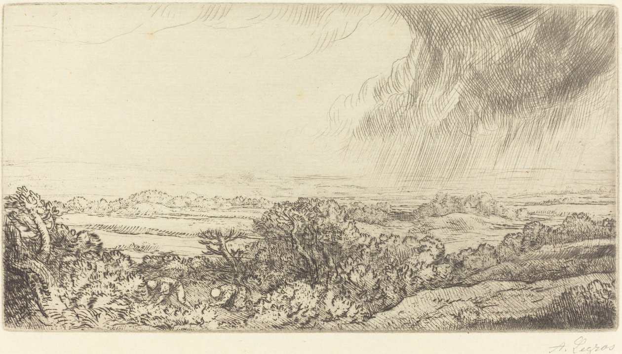 蘑菇采集者 Les ramasseurs de champignons. 作者 阿方斯·莱格罗斯（Alphonse Legros）