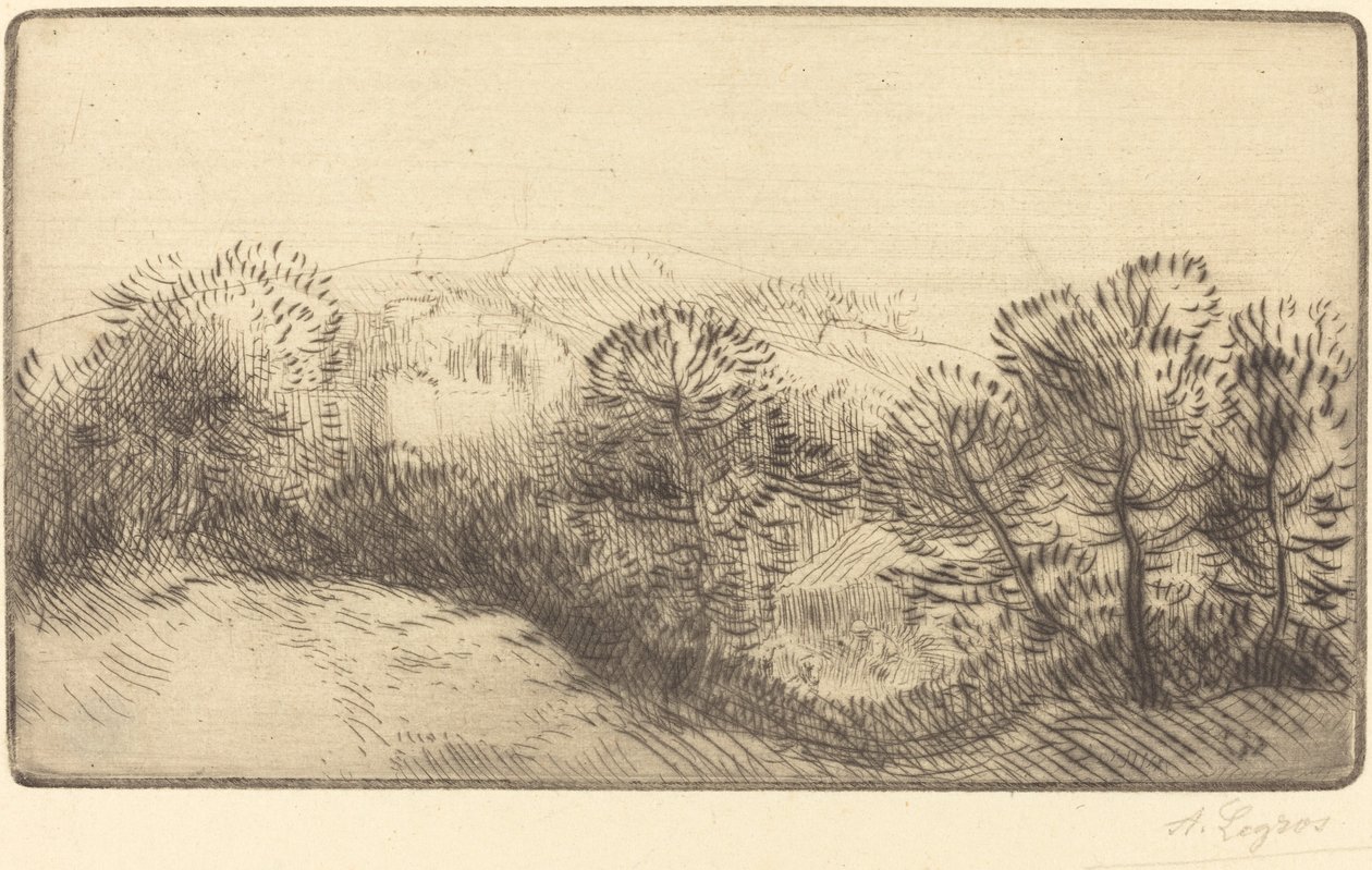 靠近森林（Pres du bois）的地方 作者 阿方斯·莱格罗斯（Alphonse Legros）