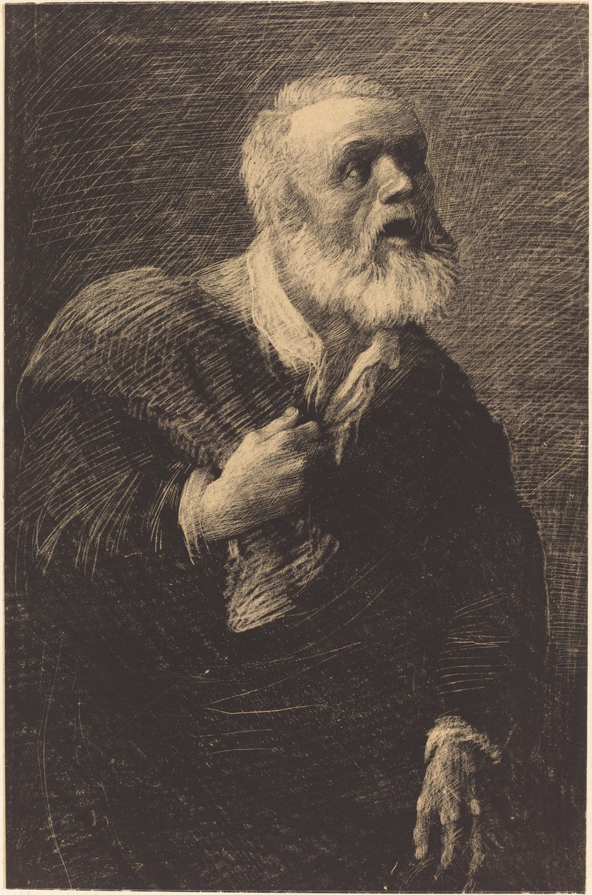 夜晚的呼唤者 Le crieur de nuit. 作者 阿方斯·莱格罗斯（Alphonse Legros）