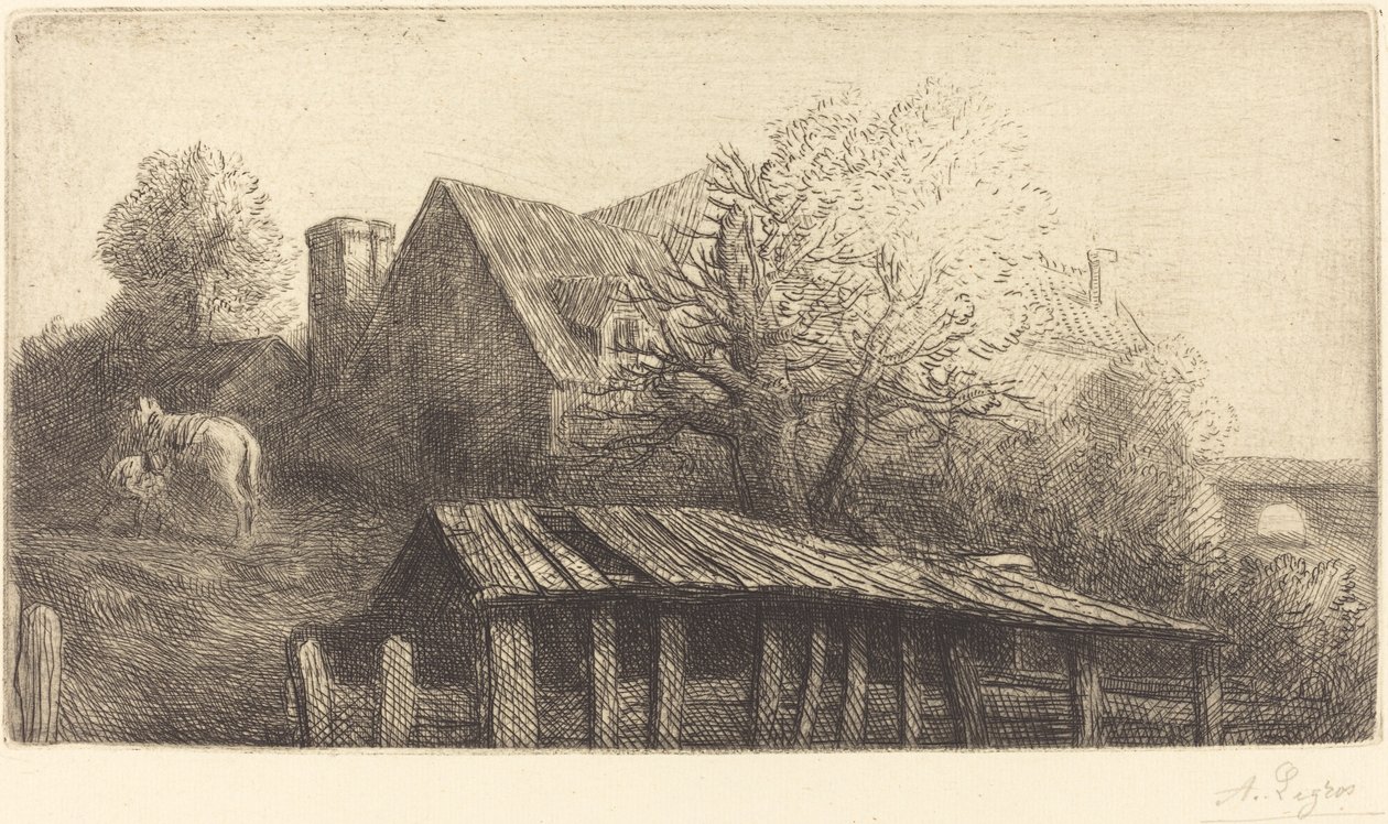 老客栈 作者 阿方斯·莱格罗斯（Alphonse Legros）