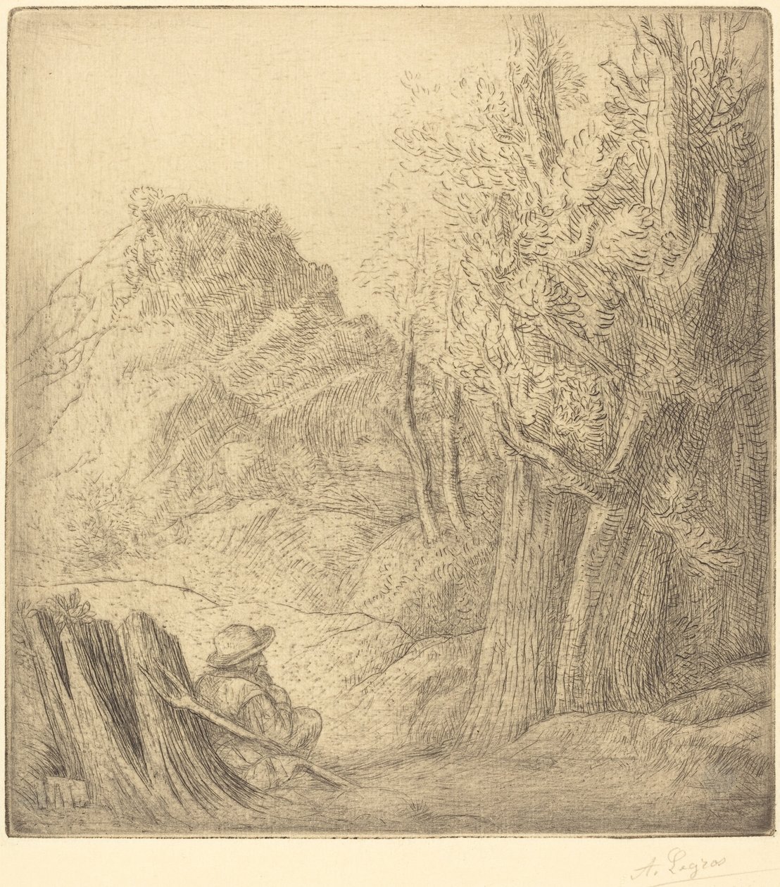 旧村 作者 阿方斯·莱格罗斯（Alphonse Legros）