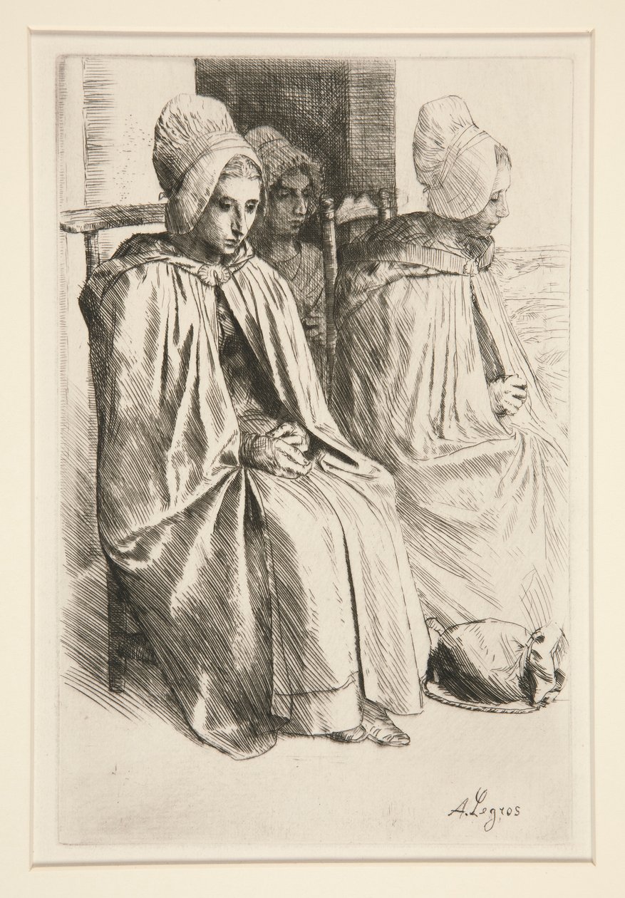 Paysannes des Environs de Boulogne（布洛涅附近的农妇） 作者 阿方斯·莱格罗斯（Alphonse Legros）