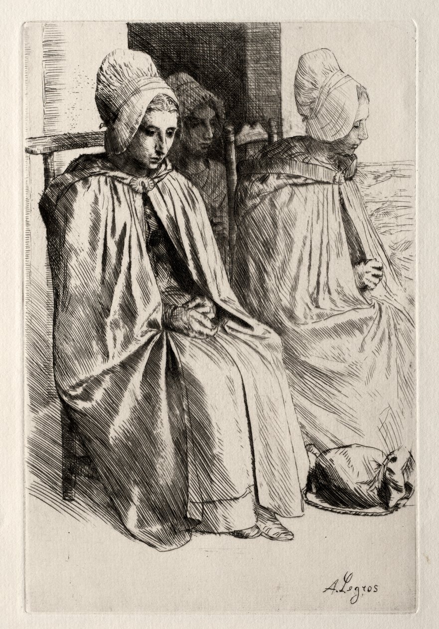布洛涅附近的农妇 作者 阿方斯·莱格罗斯（Alphonse Legros）