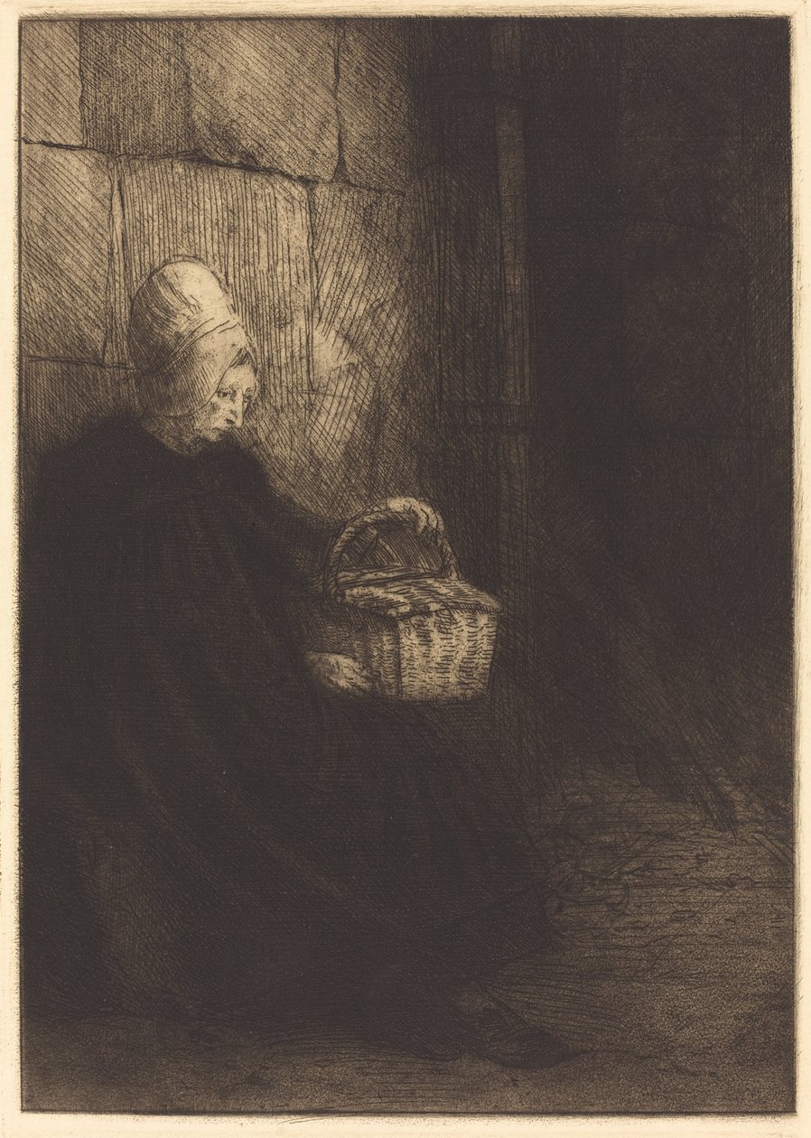布洛涅农妇 (Paysanne des environs de Boulogne dite La femme au panier) 作者 阿方斯·莱格罗斯（Alphonse Legros）