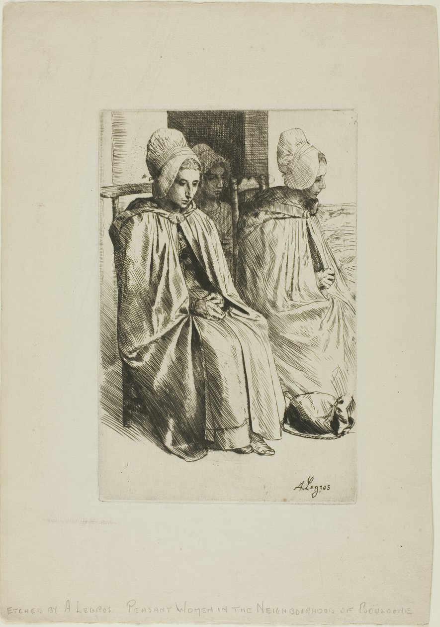 布洛涅附近的农妇 作者 阿方斯·莱格罗斯（Alphonse Legros）