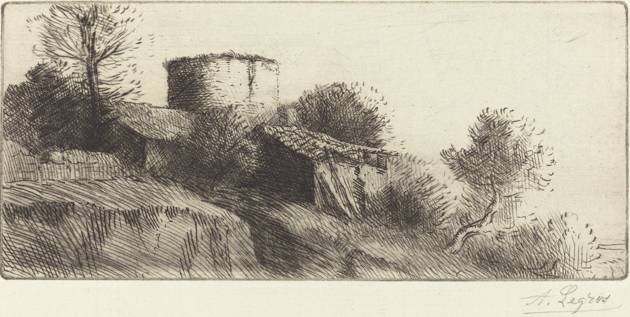 鸽子塔(La tour aux pigeons) 作者 阿方斯·莱格罗斯（Alphonse Legros）