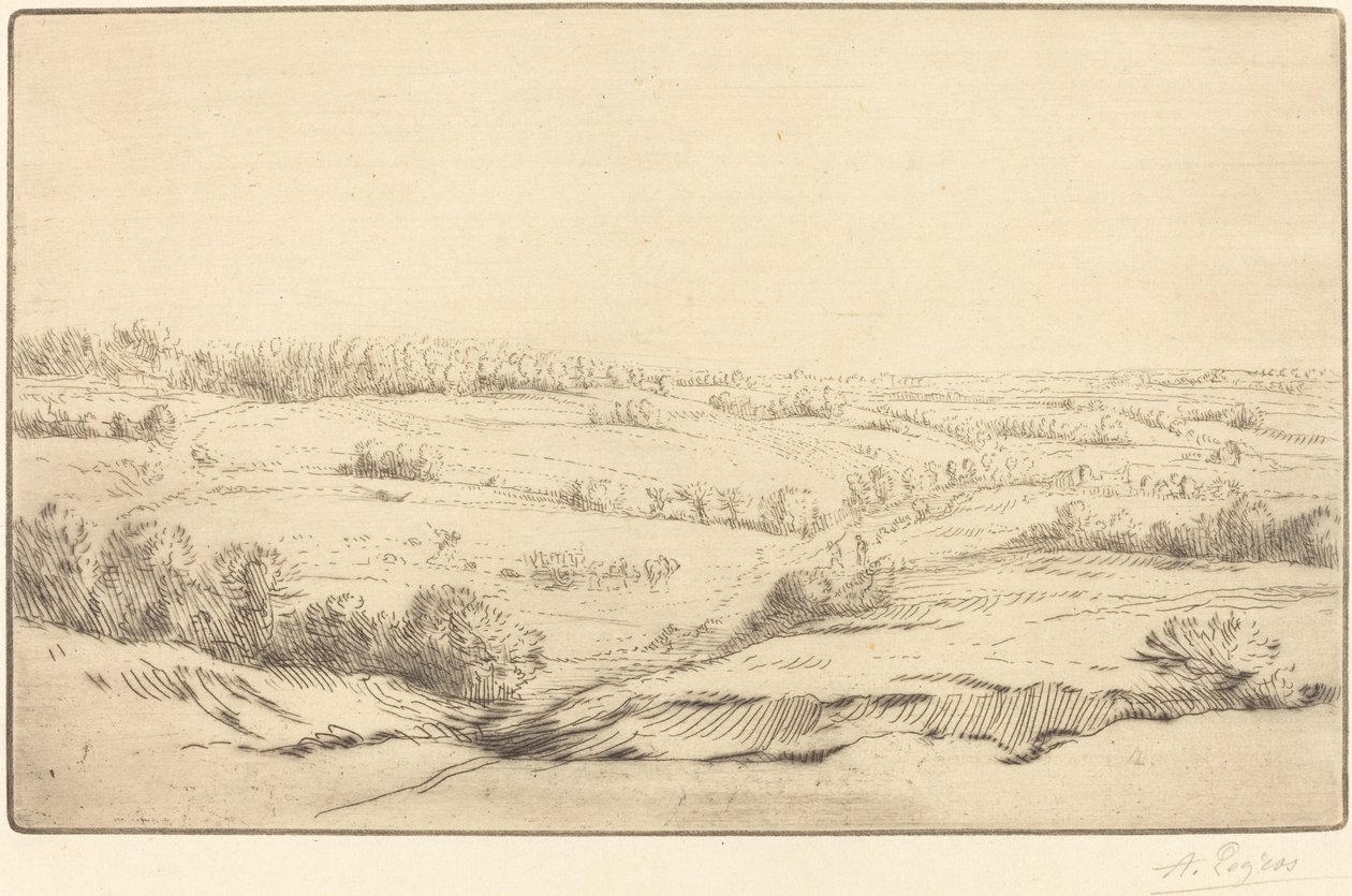 平原（La plaine） 作者 阿方斯·莱格罗斯（Alphonse Legros）