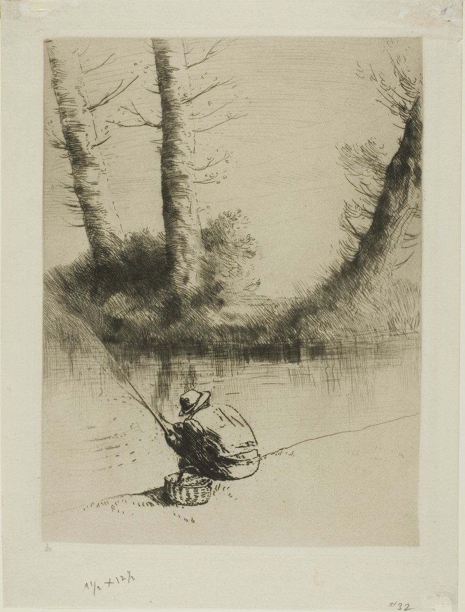 鱼竿渔夫 作者 阿方斯·莱格罗斯（Alphonse Legros）