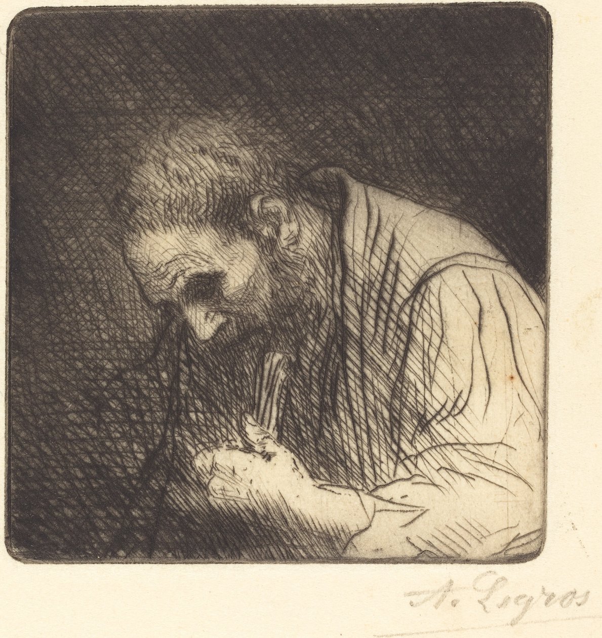 穷人 作者 阿方斯·莱格罗斯（Alphonse Legros）