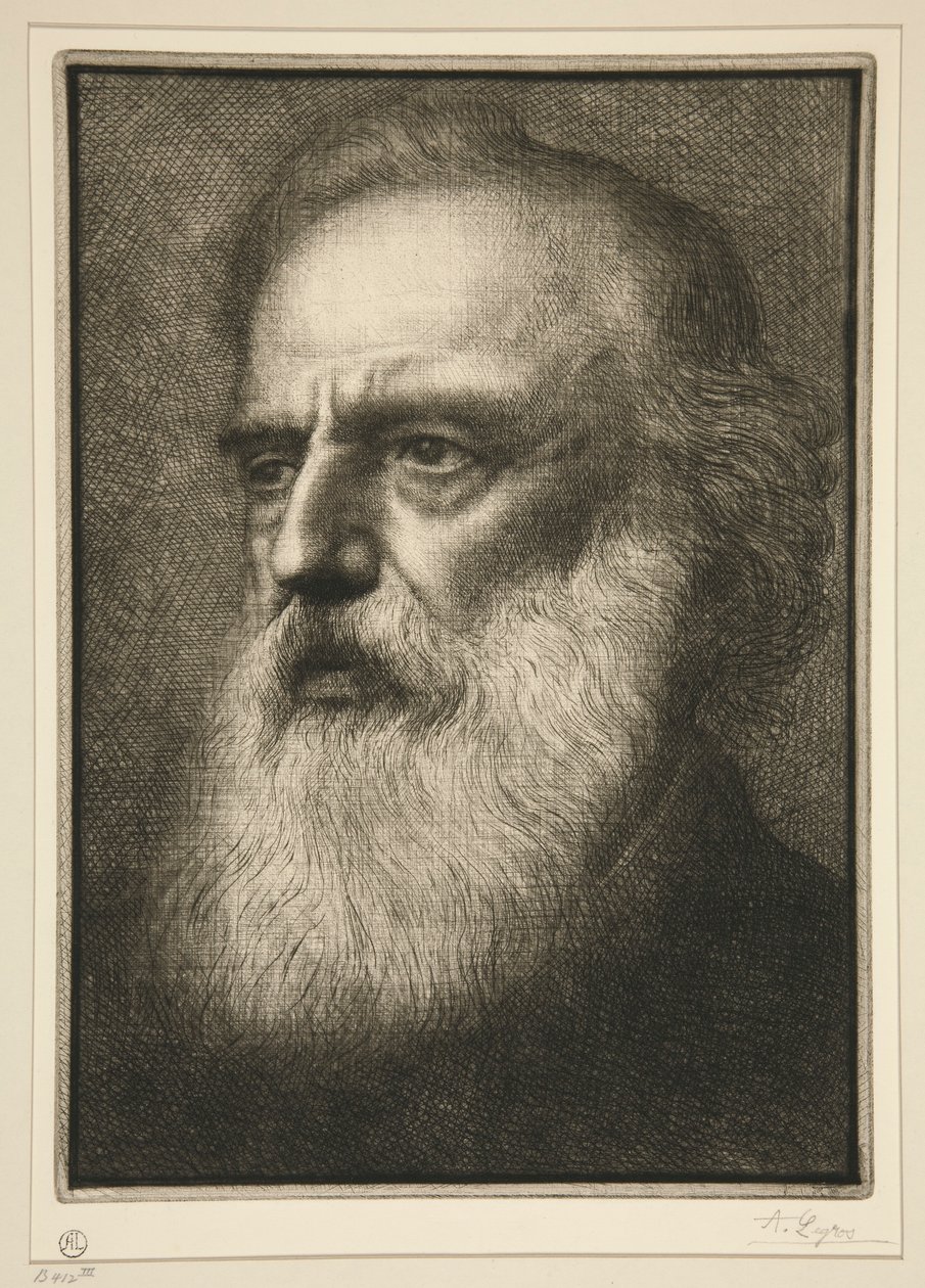 """"""的肖像 作者 阿方斯·莱格罗斯（Alphonse Legros）