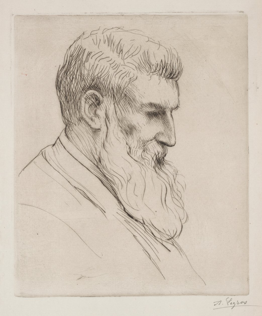 克雷伯-安格斯肖像 作者 阿方斯·莱格罗斯（Alphonse Legros）