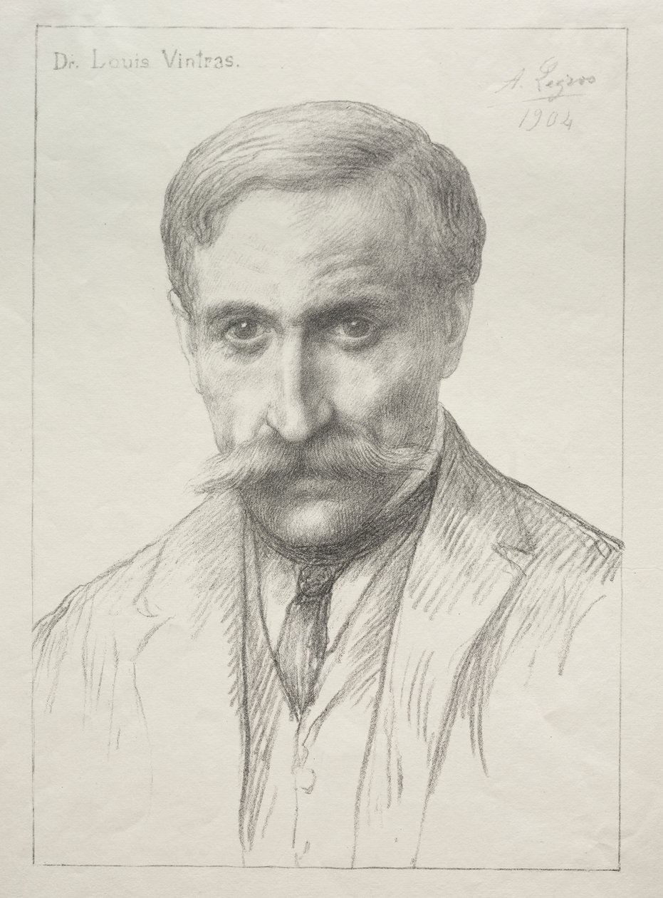 路易斯-文特拉斯博士肖像 作者 阿方斯·莱格罗斯（Alphonse Legros）