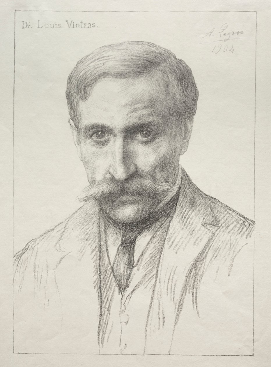 博士肖像路易斯·文特拉斯。 作者 阿方斯·莱格罗斯（Alphonse Legros）