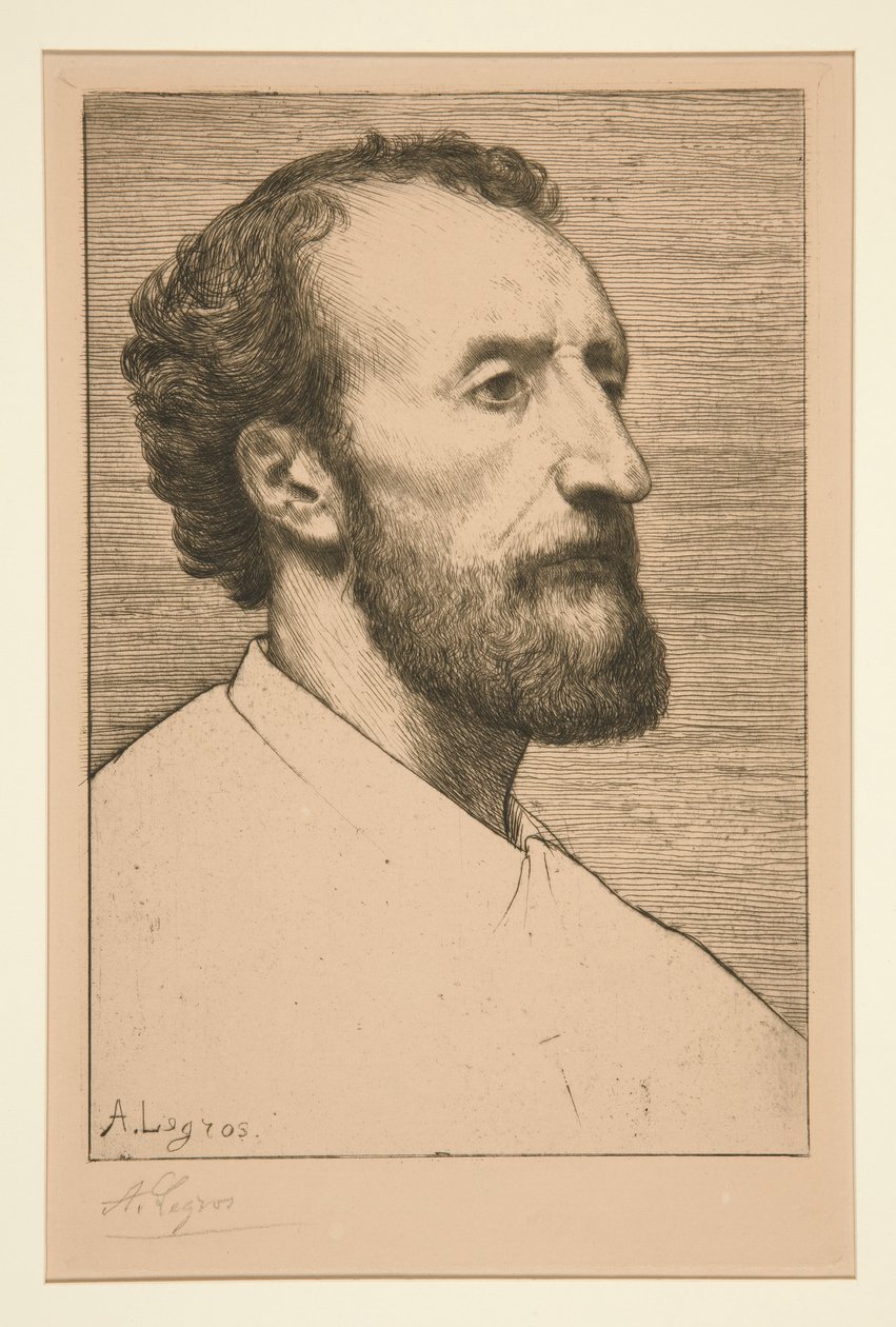 儒勒-达卢肖像 作者 阿方斯·莱格罗斯（Alphonse Legros）