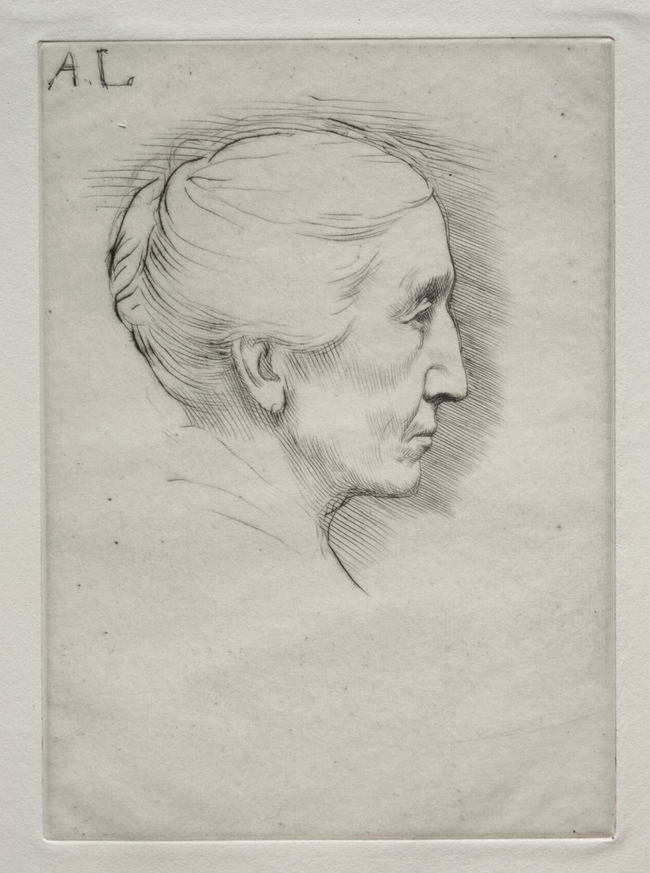 艾米莉-休斯夫人肖像（第一版） 作者 阿方斯·莱格罗斯（Alphonse Legros）
