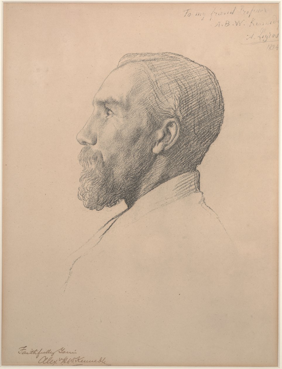 亚历山大·肯尼迪教授的肖像 作者 阿方斯·莱格罗斯（Alphonse Legros）