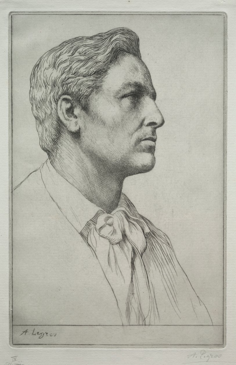 查尔斯-霍尔罗伊德爵士肖像 作者 阿方斯·莱格罗斯（Alphonse Legros）