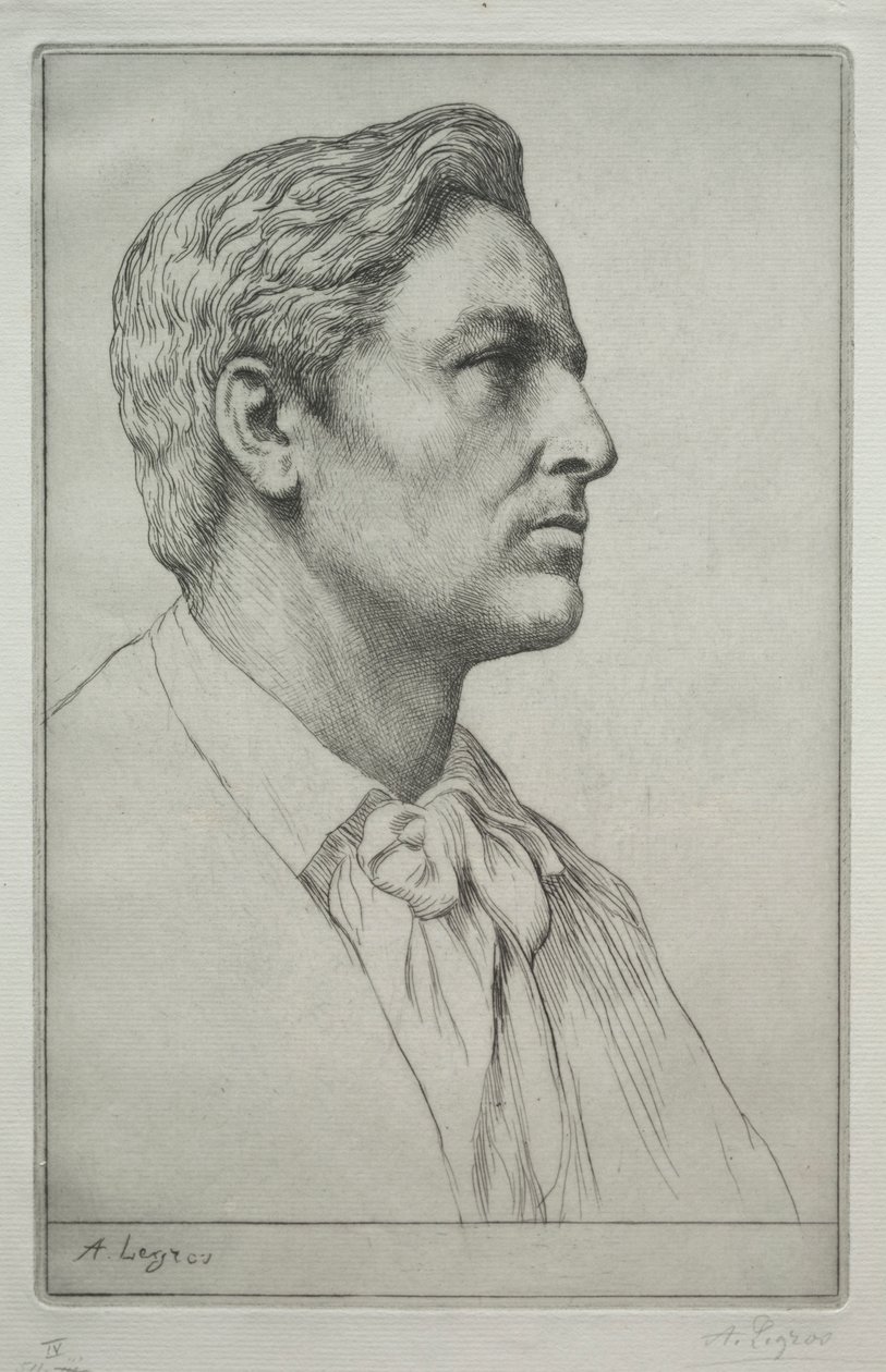 查尔斯·霍尔罗伊德爵士的肖像。 作者 阿方斯·莱格罗斯（Alphonse Legros）
