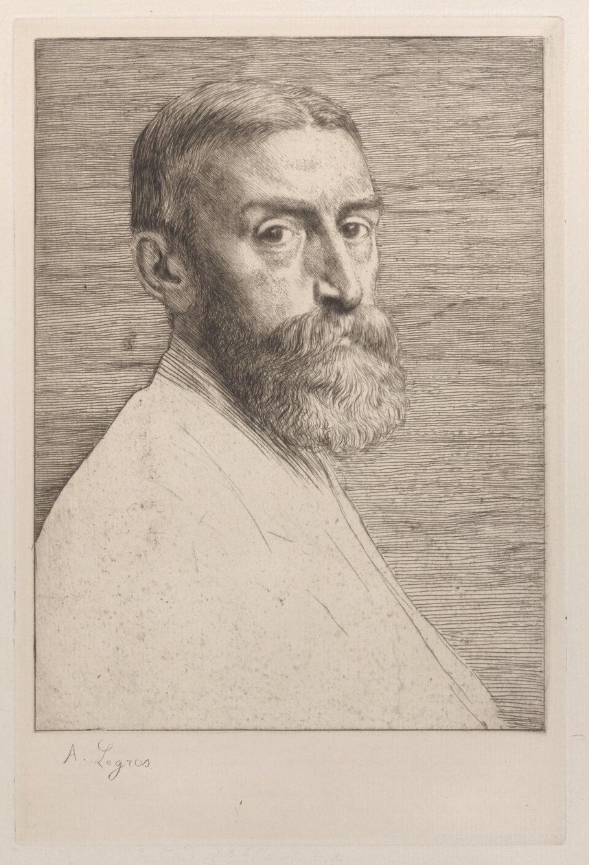 爱德华-约翰-波因特爵士的画像，1877年。 作者 阿方斯·莱格罗斯（Alphonse Legros）
