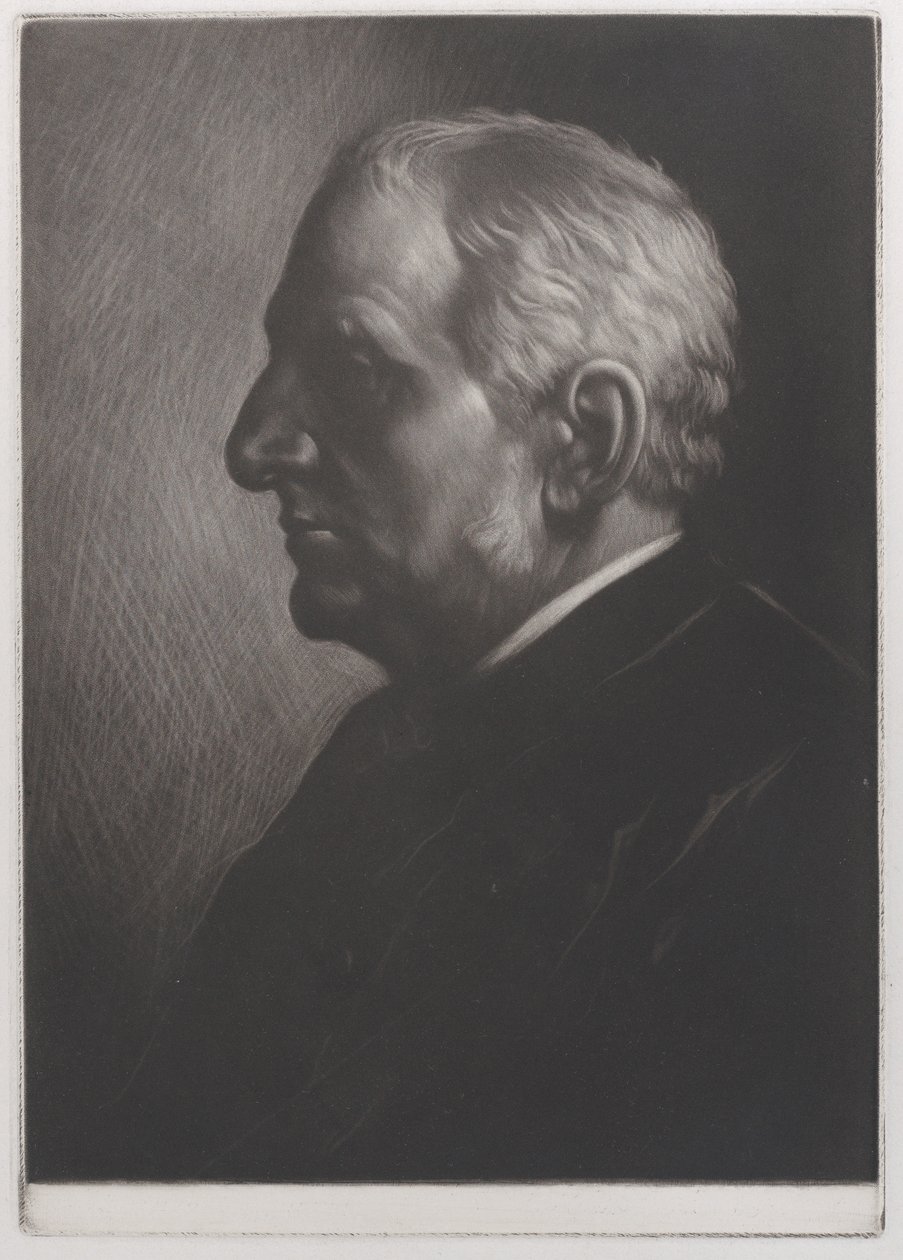 弗朗西斯-西摩-哈登爵士的画像，1881年。 作者 阿方斯·莱格罗斯（Alphonse Legros）