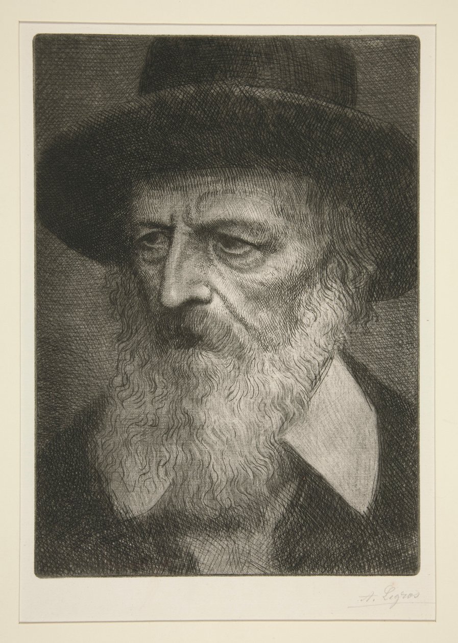 丁尼生肖像 作者 阿方斯·莱格罗斯（Alphonse Legros）