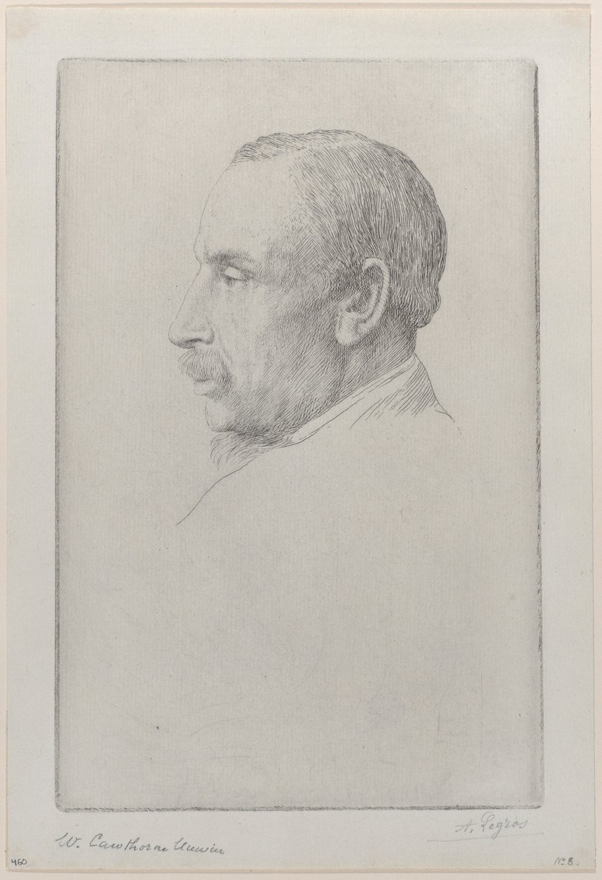 威廉-考特恩-温的肖像，1892年。 作者 阿方斯·莱格罗斯（Alphonse Legros）
