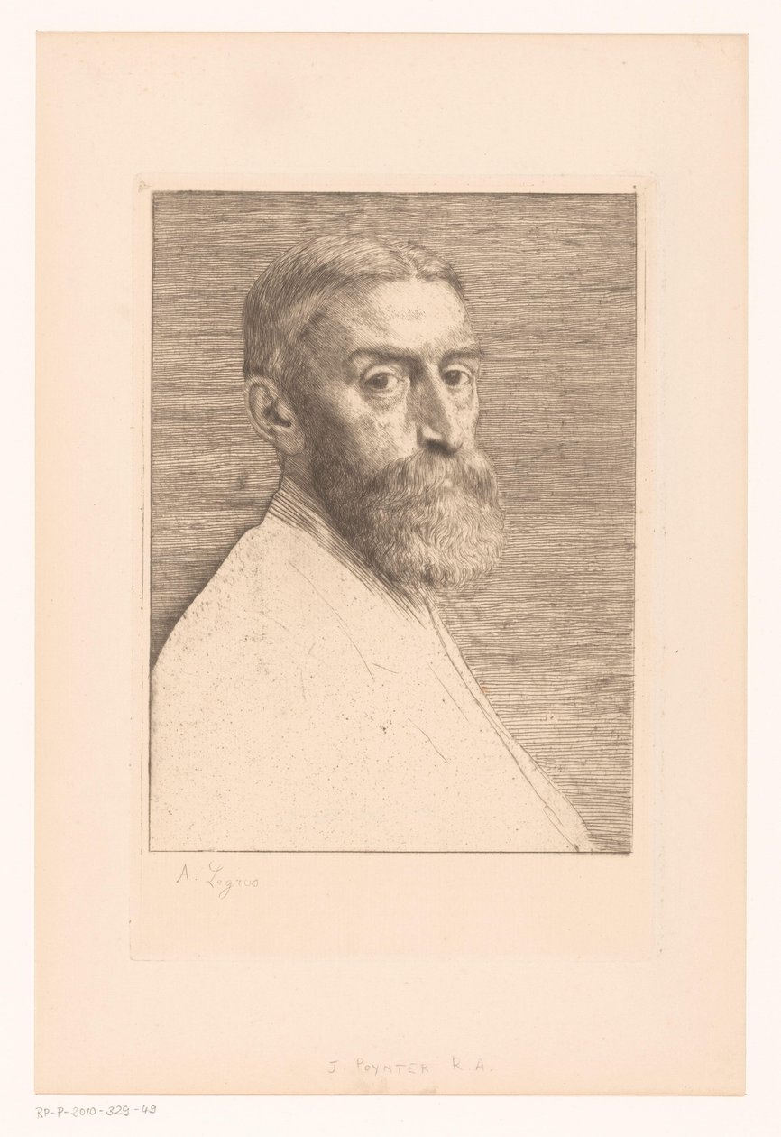 爱德华-波因特肖像 作者 阿方斯·莱格罗斯（Alphonse Legros）