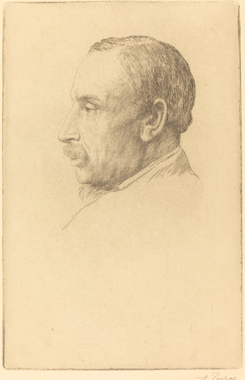 W. Cawthorne Unwin 教授 作者 阿方斯·莱格罗斯（Alphonse Legros）