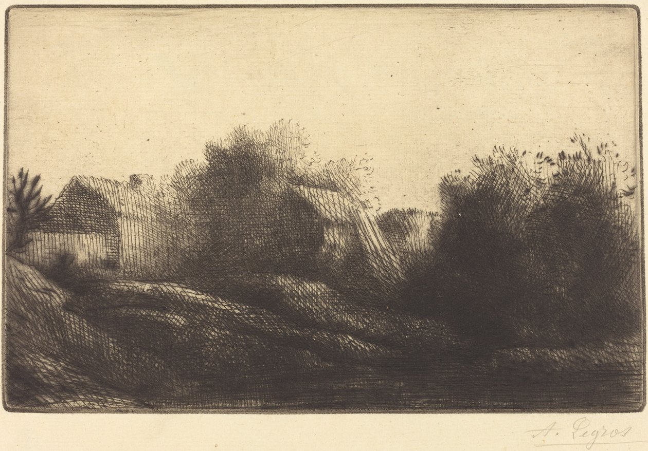 纪念我的村庄 Souvenir de mon village. 作者 阿方斯·莱格罗斯（Alphonse Legros）