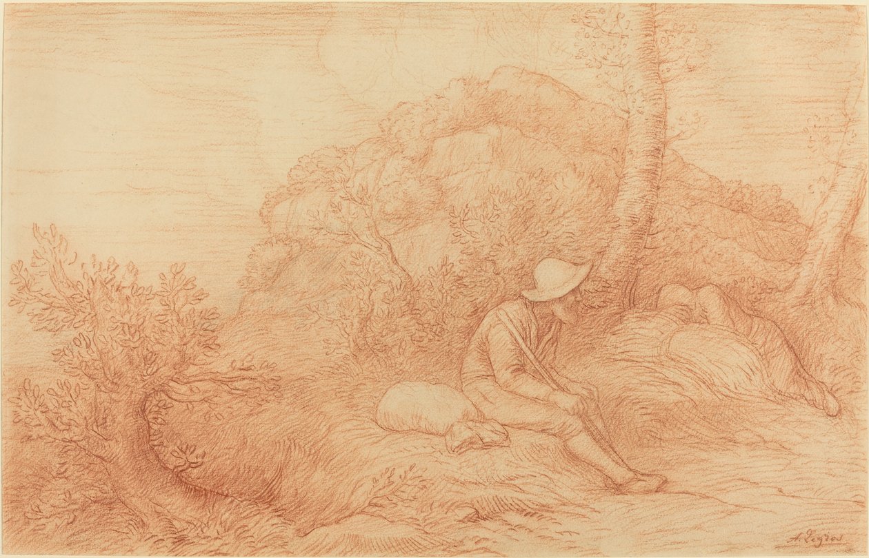 休息 作者 阿方斯·莱格罗斯（Alphonse Legros）