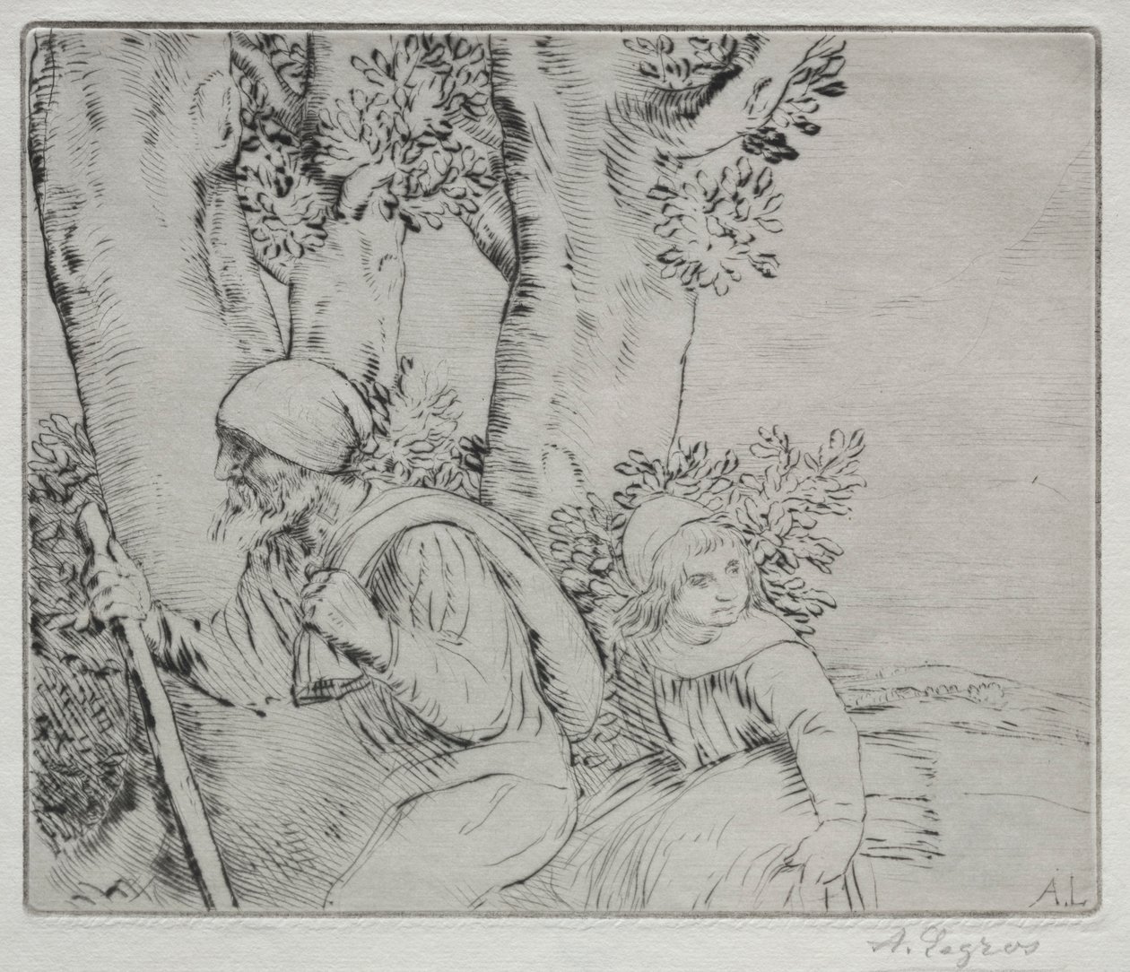 从田野归来的冠军第二盘归来。 作者 阿方斯·莱格罗斯（Alphonse Legros）