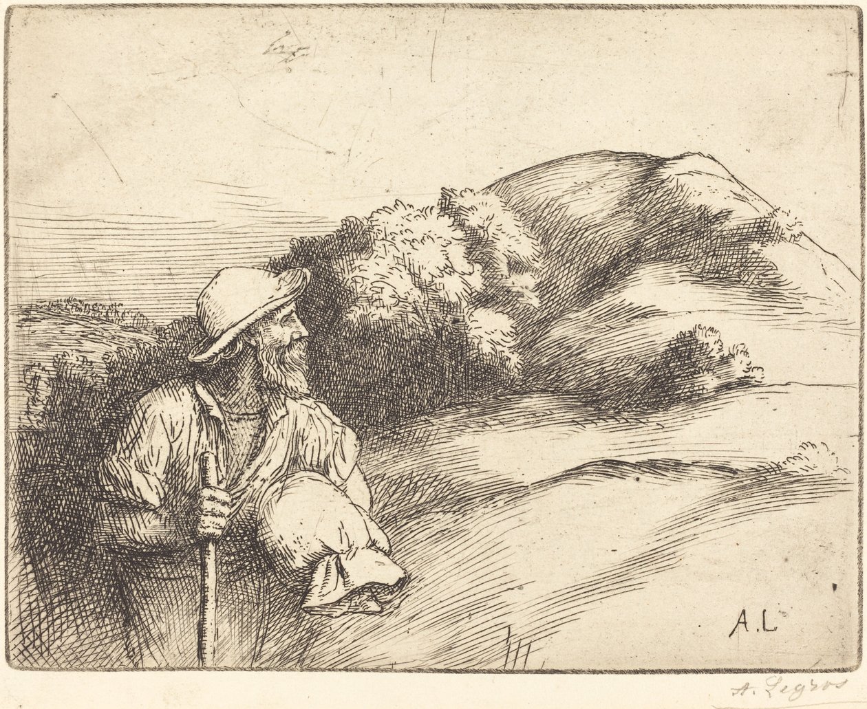 从田野返回（Le retour des champs） 作者 阿方斯·莱格罗斯（Alphonse Legros）