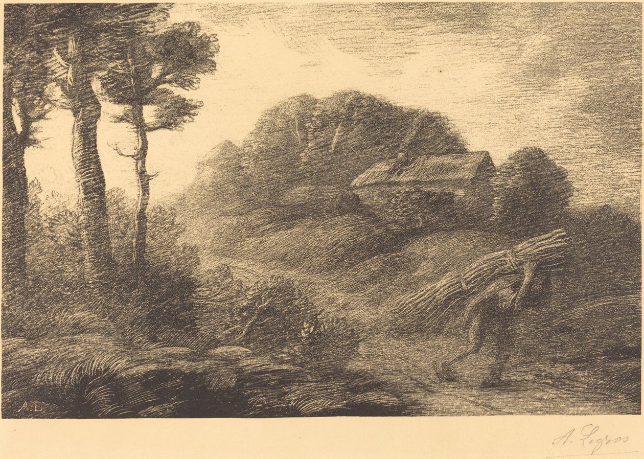 Fagot-gatherer的回归，第二版 Le retour du fagotier。 作者 阿方斯·莱格罗斯（Alphonse Legros）