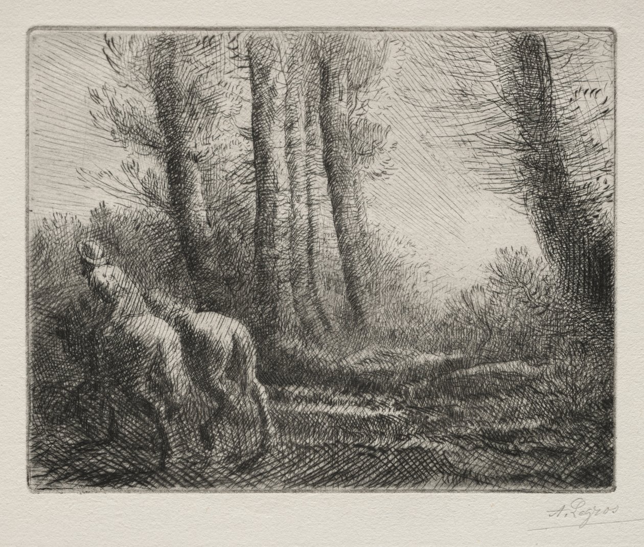 耕地归来 作者 阿方斯·莱格罗斯（Alphonse Legros）